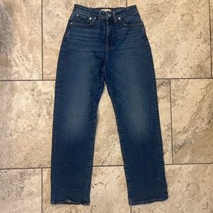 Madewell Curvy 90’s straight jeans